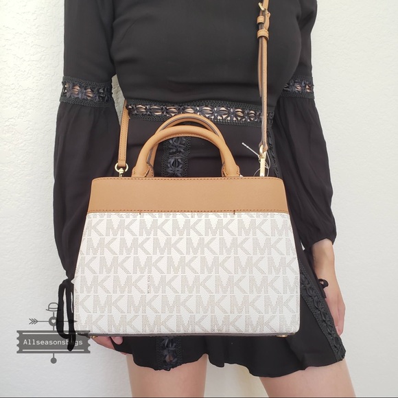 NWT Michael Kors Hailee Xs Satchel Vanilla Acorn - Picture 6 of 8